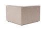 Atelier Del Sofa L1 Sofá 1 Plaza, Tela Lino, Beige Arena, Estructura Haya